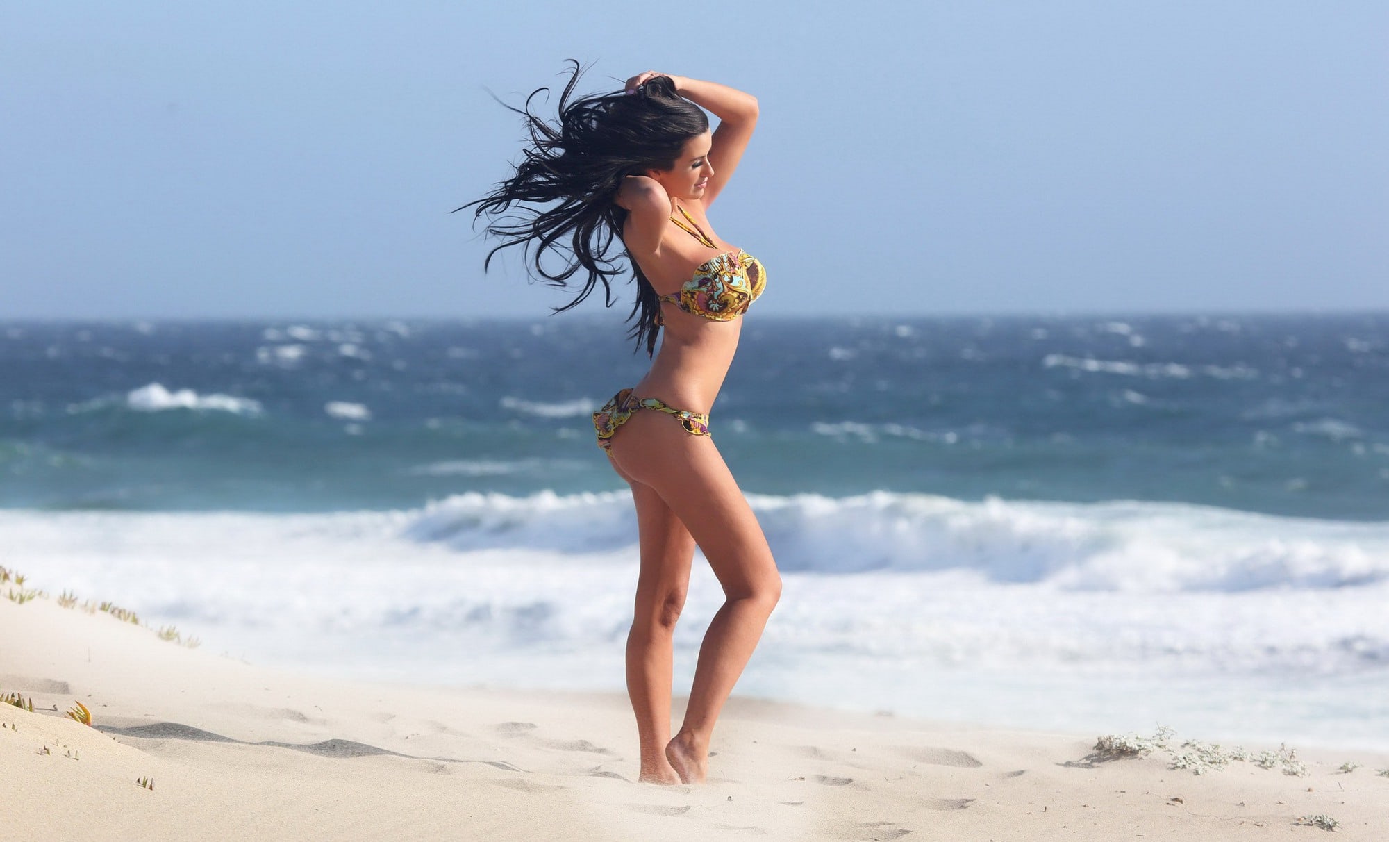Abigail Ratchford posing in bikini