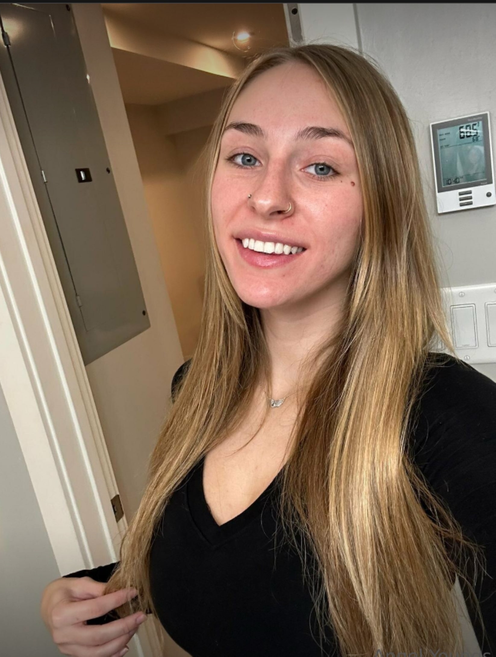 Angel Youngs poses at different places flaunting her big boobs and amazing curves