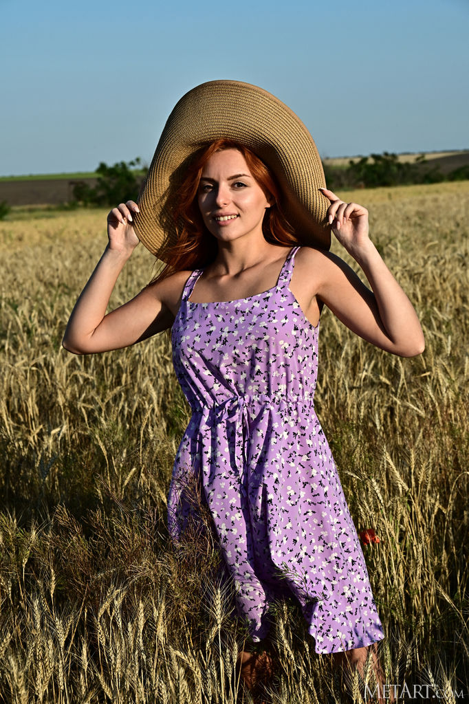 Tisha Get Naked Among The Wheat