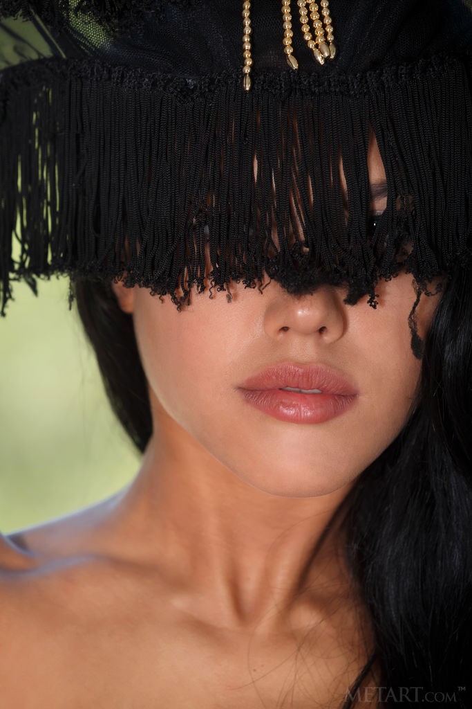 Apolonia - Black hair and black underwear go so well together