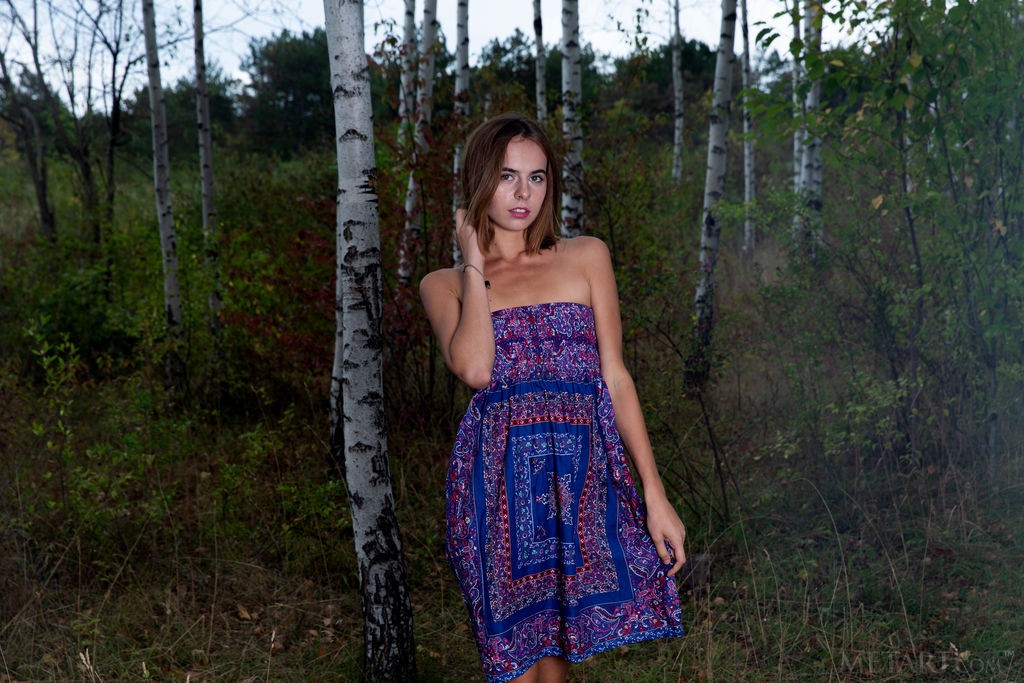 Gracie - Strolling through the woods and undressing along the way