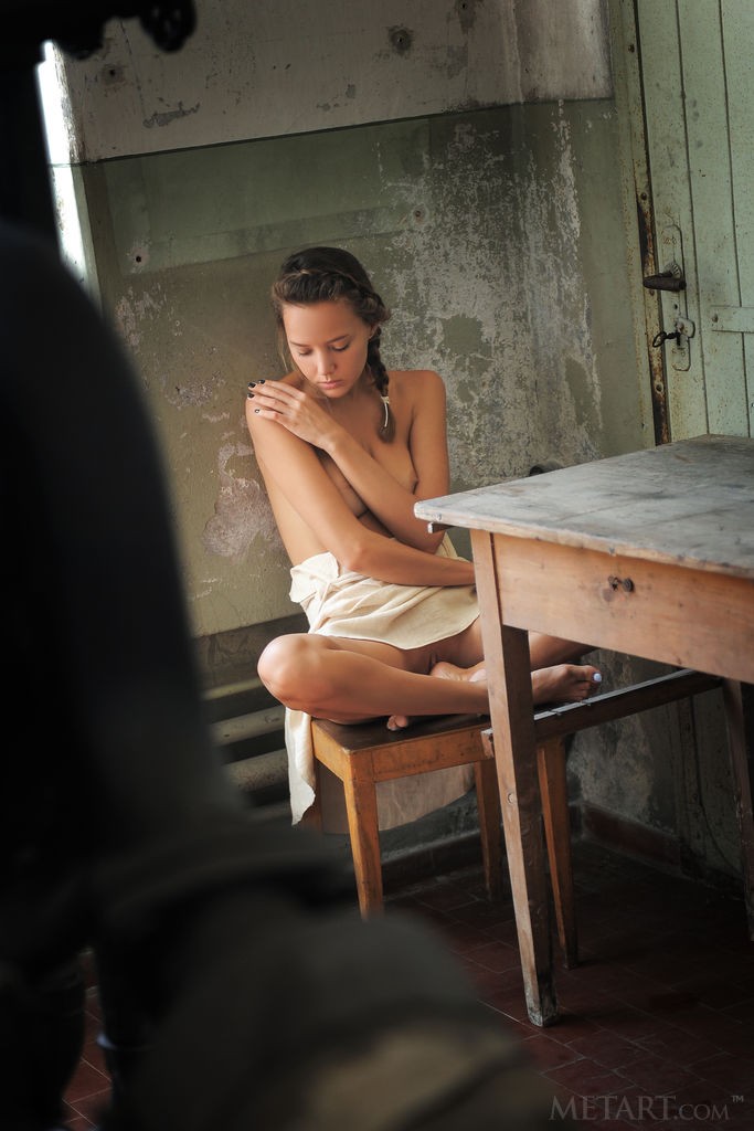 Mango A - Looking stunning nude in an old, abandoned house