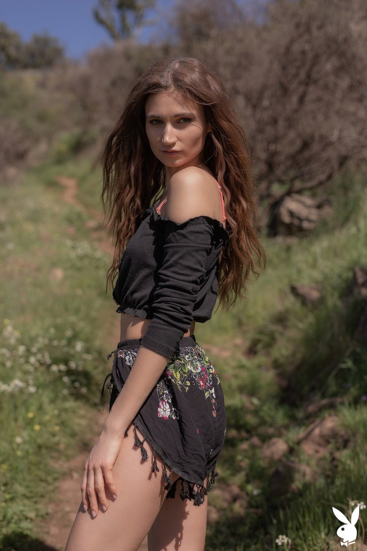 Ilvy Kokomo exposing her perky breasts and athletic figure in the outdoors